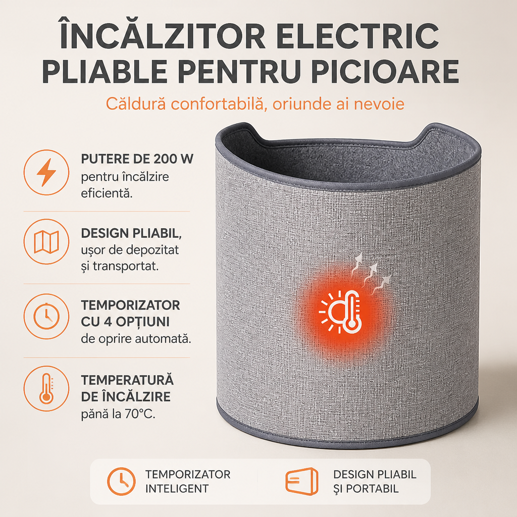 INCALZITOR ELECTRIC PLIABIL PENTRU PICIOARE 