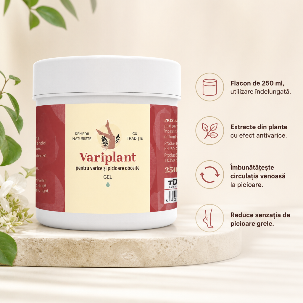 GEL ANTIVARICE PENTRU PICIOARE 250ML