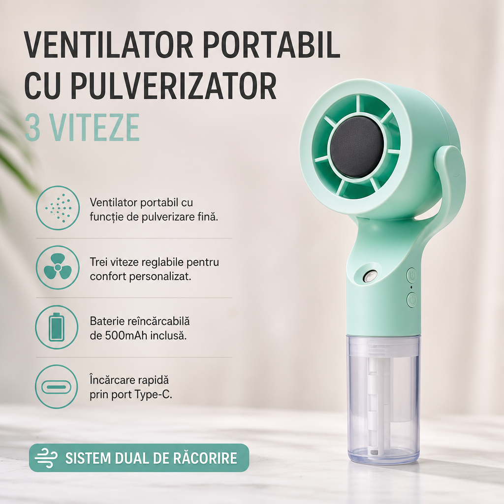 VENTILATOR PORTABIL CU APA