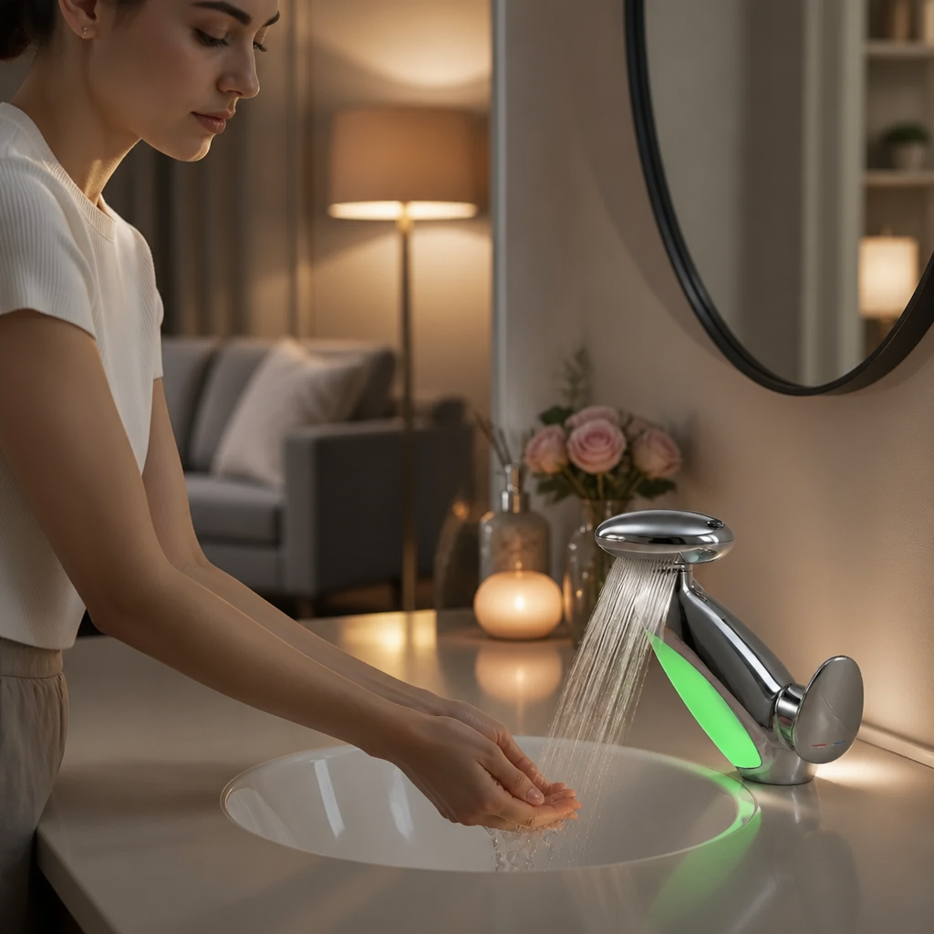BATERIE CHIUVETA PREMIUM CU LED, 4 TIPURI DE JET, CAP RETRACTABIL, CONTROL INTELIGENT AL APEI  3