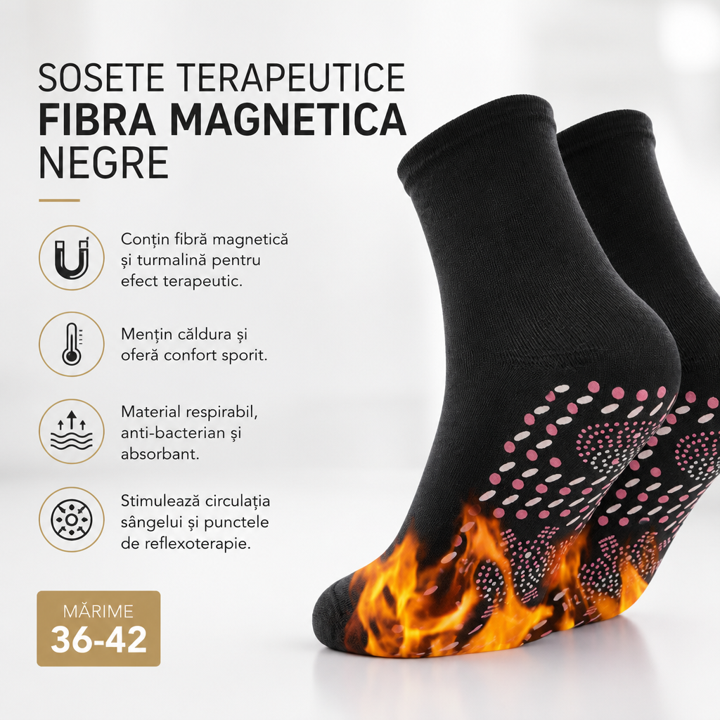 SOSETE TERAPEUTICE FIBRA MAGNETICA NEGRE