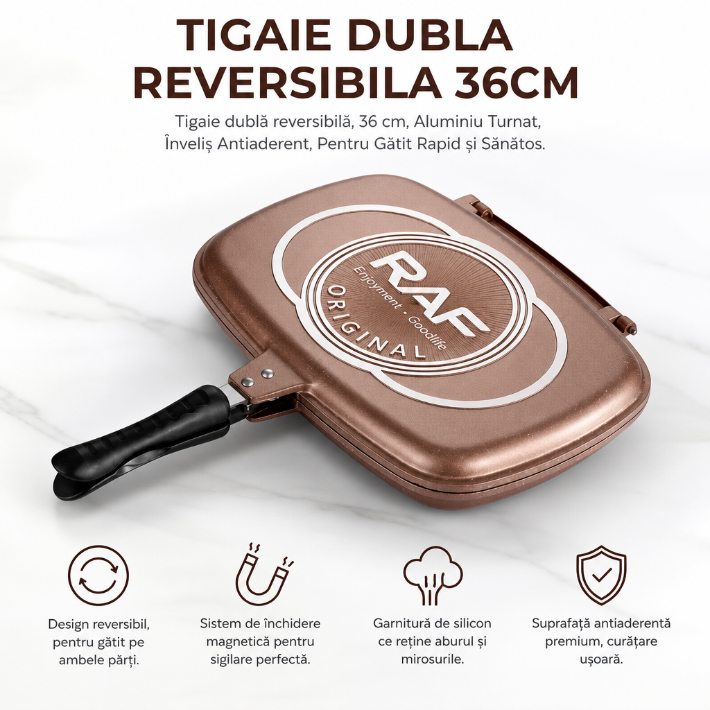 TIGAIE DUBLA REVERSIBILA 36CM