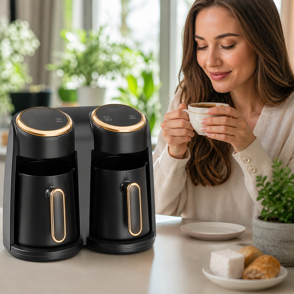 CAFETIERA ELECTRICA DUBLA CAFEA TURCEASCA 600ML 5