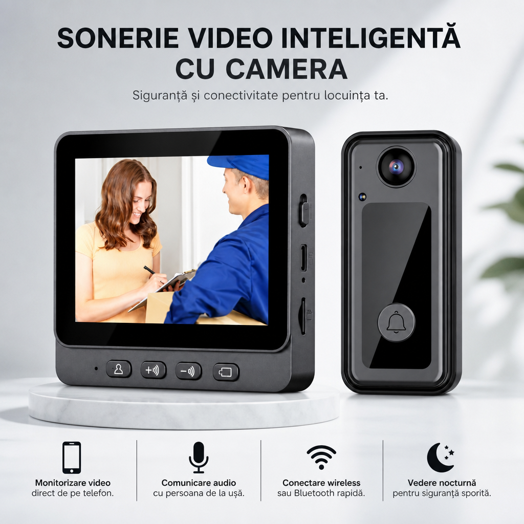 SONERIE VIDEO INTELIGENTA CU CAMERA
