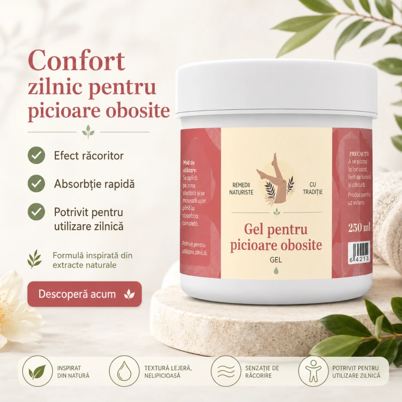 GEL ANTIVARICE PENTRU PICIOARE 250ML 1