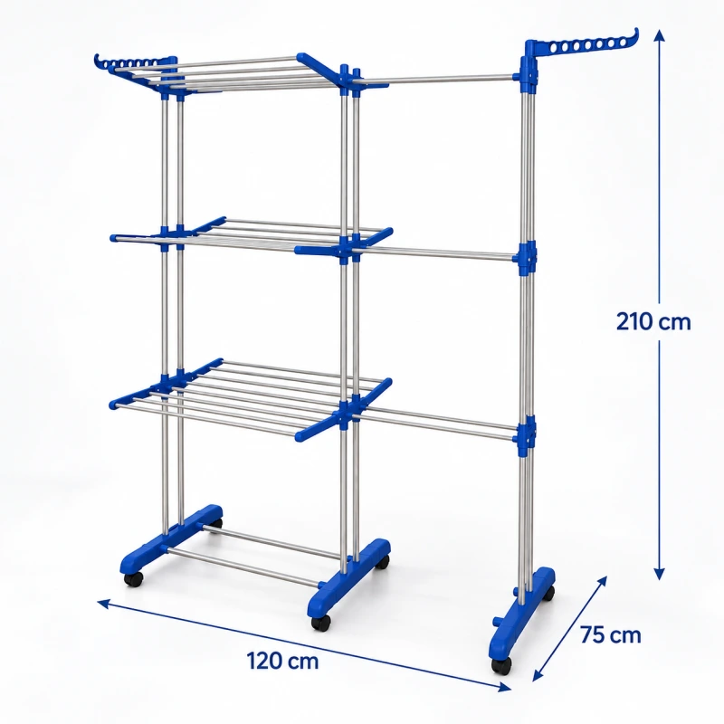 USCATOR RUFE VERTICAL DUBLU CU 3 NIVELURI 6
